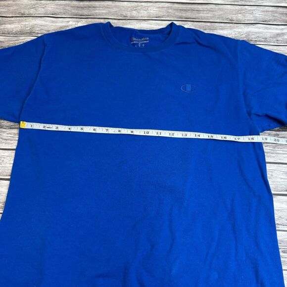 Lot of 2 Champion Men's Short Sleeve T Tee Shirts Blue Red M Med Medium Crewneck - Picture 10 of 15